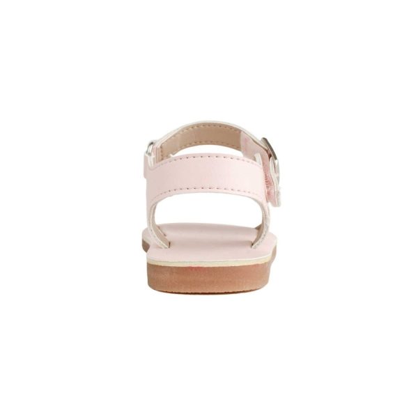 <span>Patricia</span> Toddler Pink PU Double Closure Sandal with Heart Accents - Image 5