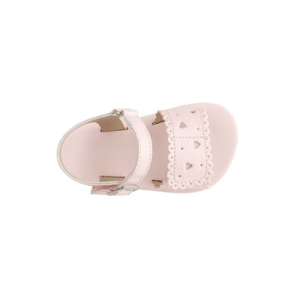 <span>Patricia</span> Toddler Pink PU Double Closure Sandal with Heart Accents - Image 6