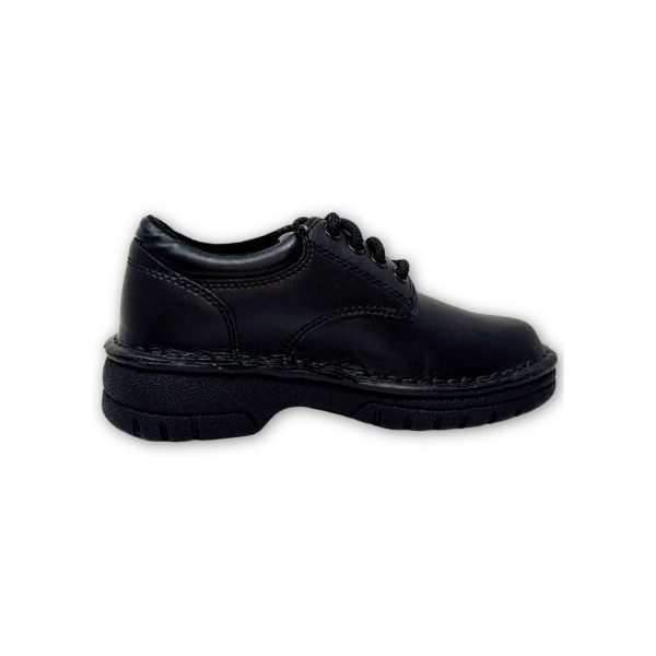 <span>Plainview</span> Youth Black Leather Oxfords - Image 3