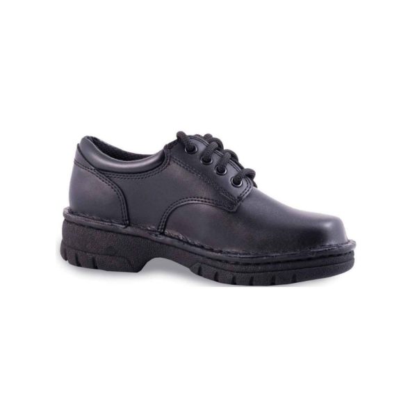 Plainview Youth Black Leather Oxfords