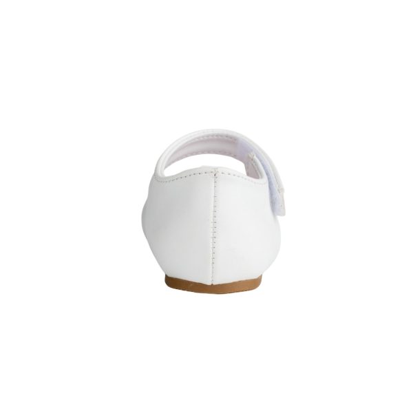 <span>PORTIA </span> Toddler White Leather-like Mary Jane with Scallops - Image 5