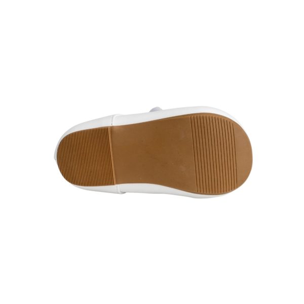 <span>PORTIA </span> Toddler White Leather-like Mary Jane with Scallops - Image 7