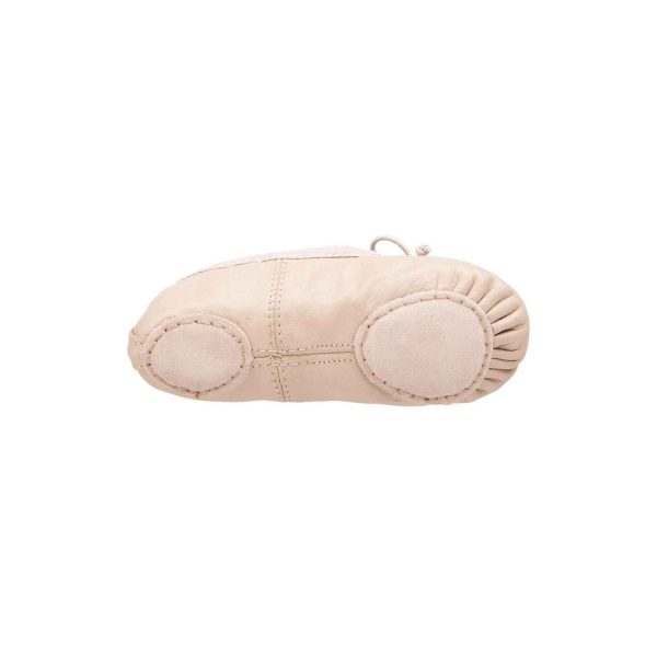<span>Sammi</span> Toddler Pink Leather Split-Sole Ballet Shoes - Image 2