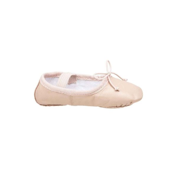 <span>Sammi</span> Toddler Pink Leather Split-Sole Ballet Shoes - Image 3