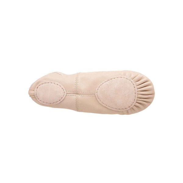 <span>SAMMI</span> Youth Pink Leather Split-Sole Ballet Shoes - Image 2