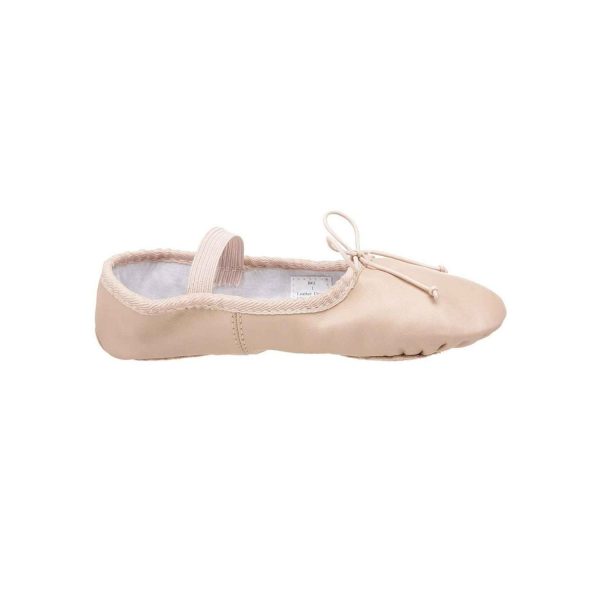 <span>SAMMI</span> Youth Pink Leather Split-Sole Ballet Shoes - Image 3