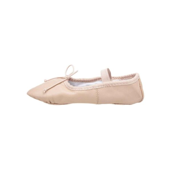 <span>SAMMI</span> Youth Pink Leather Split-Sole Ballet Shoes - Image 4