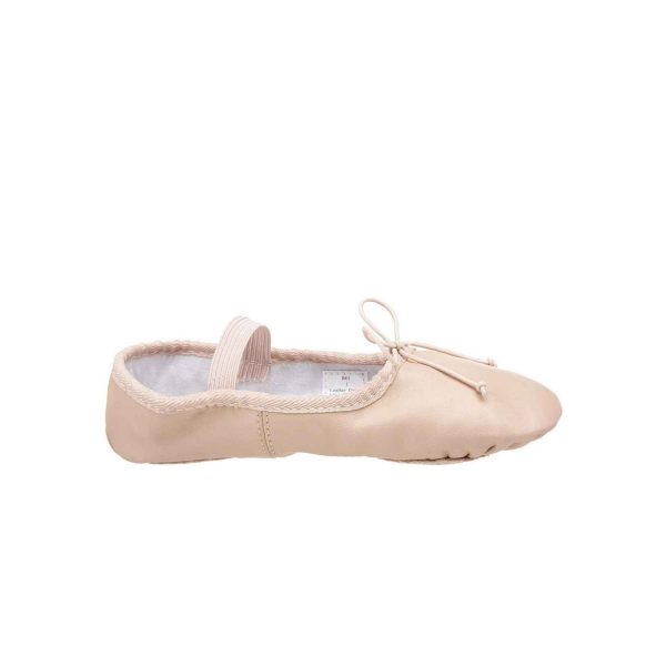 SAMMI Youth Pink Leather Split-Sole Ballet Shoes