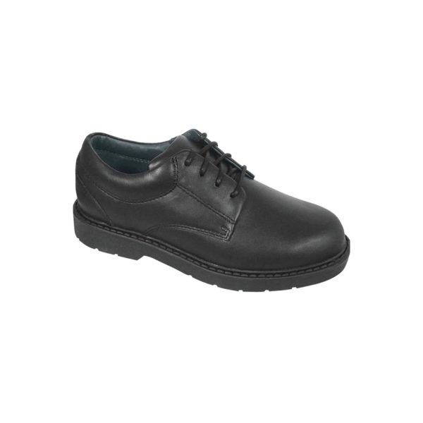 Scholar Men's Black Leather Oxfords