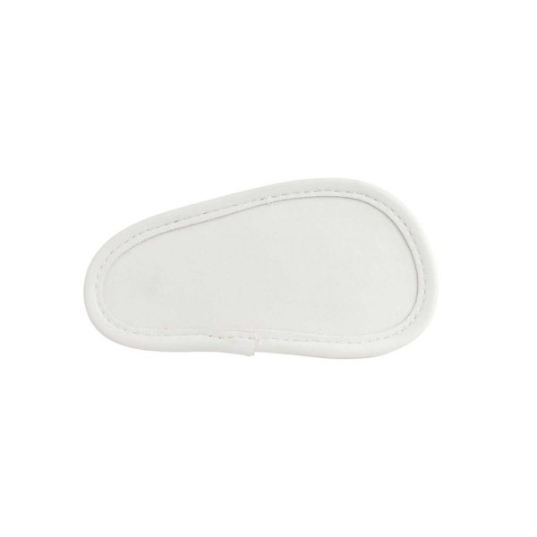 <span>Tammy</span> Infant White PU T-Strap Sandal with Flowers - Image 8