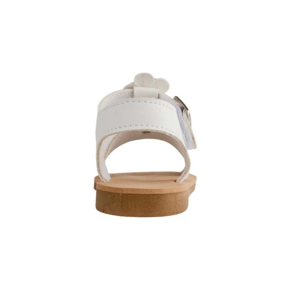 <span>Tammy</span> Toddler White PU T-Strap Sandal with Multi-Colored Flowers - Image 6