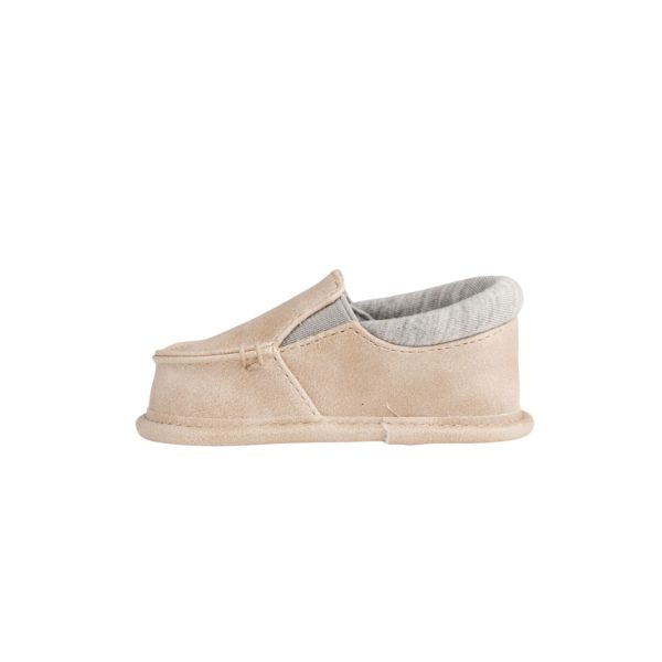 <span>THOMAS</span> Infant Khaki Distressed Slip-On with Side Gore, Light Gray Trim - Image 3