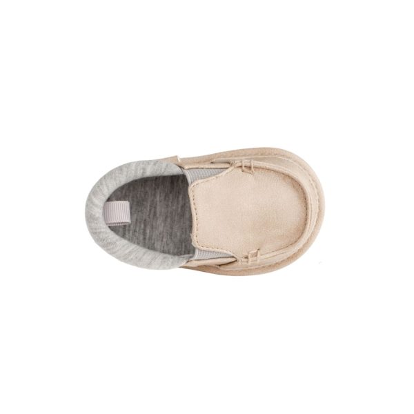 <span>THOMAS</span> Infant Khaki Distressed Slip-On with Side Gore, Light Gray Trim - Image 6