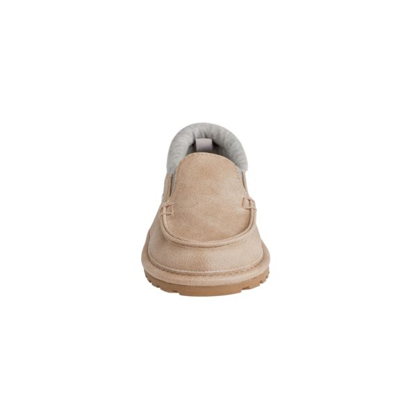 <span>THOMAS </span> Toddler Khaki Distressed Slip-on with Side Gore, Light Gray Trim - Image 4