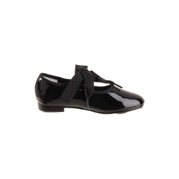 <span>Tierney</span> Toddler Black Patent Tap Shoes - Image 3