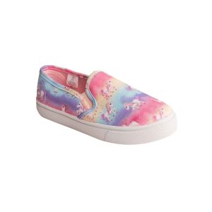 TILLEY Youth Girls’ Canvas Unicorn Print Twin Gore Sneakers