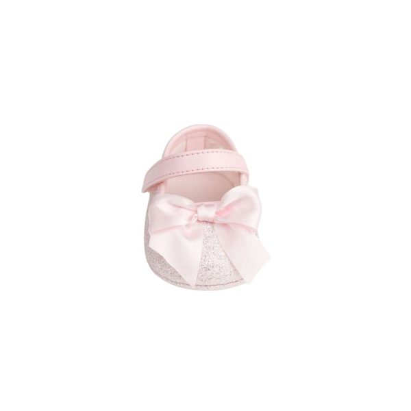 <span>TISH </span> Infant Pink Shimmer One-Strap Skimmer with Satin Bow - Image 3