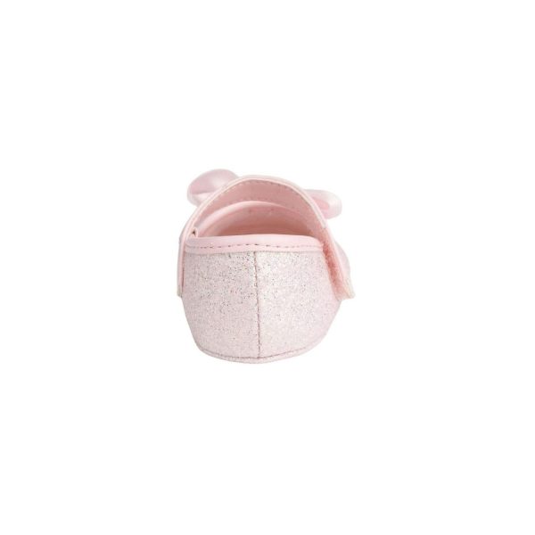 <span>TISH </span> Infant Pink Shimmer One-Strap Skimmer with Satin Bow - Image 5