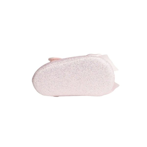 <span>TISH </span> Infant Pink Shimmer One-Strap Skimmer with Satin Bow - Image 7