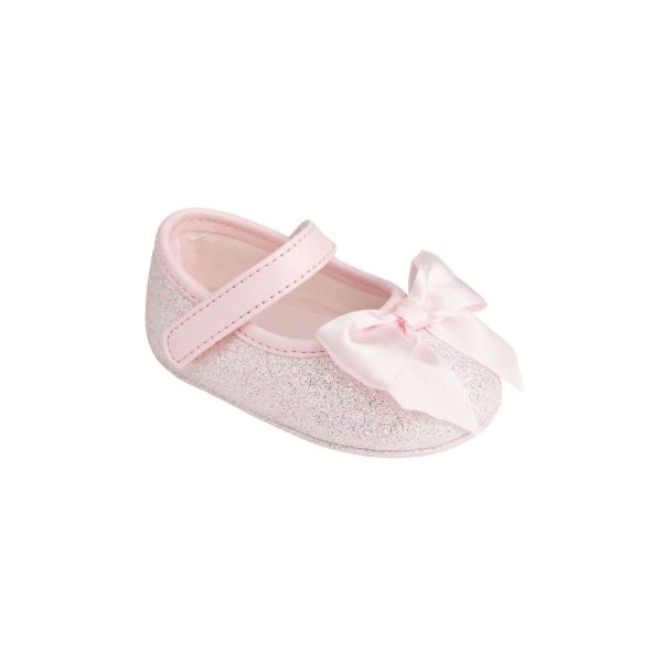 TISH Infant Pink Shimmer One-Strap Skimmer with Satin Bow