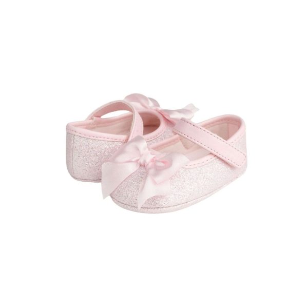 <span>TISH </span> Infant Pink Shimmer One-Strap Skimmer with Satin Bow - Image 8