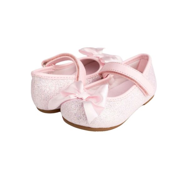 <span>TISH </span> Toddler Pink Shimmer One-Strap Skimmer w/Satin Bow - Image 8