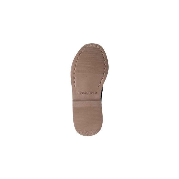 <span>Upper Class</span> Women’s Black Leather Tan Sole Saddle Oxfords - Image 4