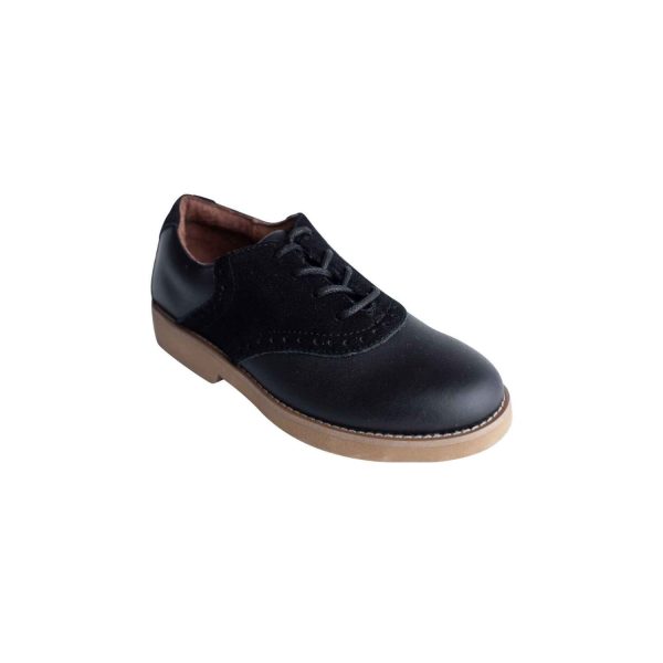 Upper Class Youth Black Leather Oxfords