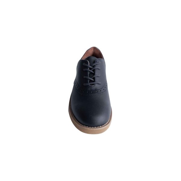 <span>Upper Class</span> Youth Navy Leather Oxfords - Image 6