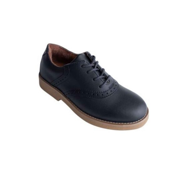 Upper Class Youth Navy Leather Oxfords