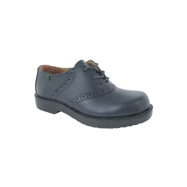 Varsity Women's Navy Leather Saddle Oxfords