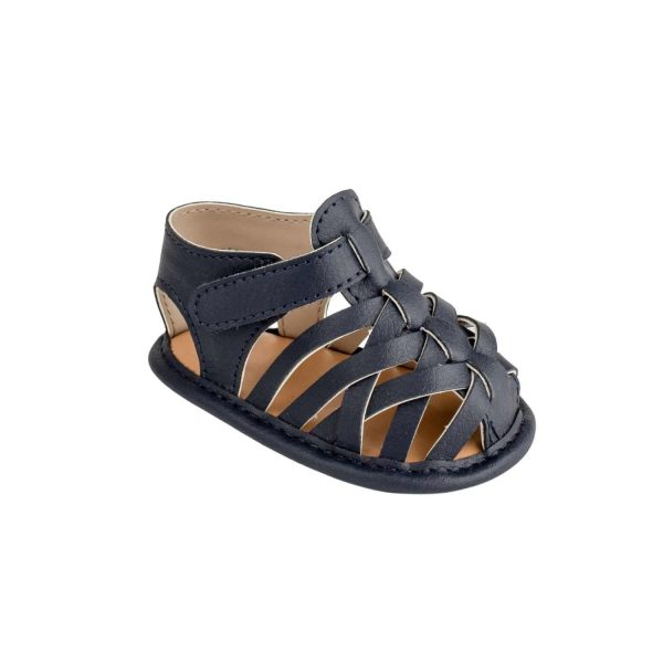 <span>Wesley</span> Infant Navy Pebbled PU Fisherman Sandal - Image 2