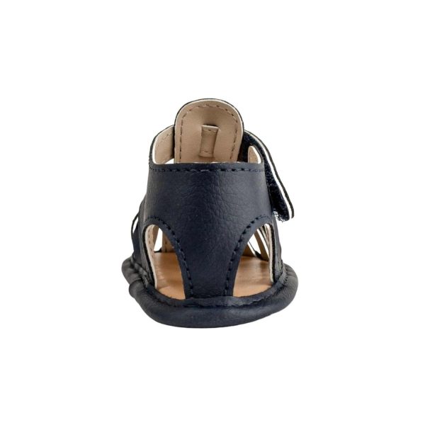 <span>Wesley</span> Infant Navy Pebbled PU Fisherman Sandal - Image 4