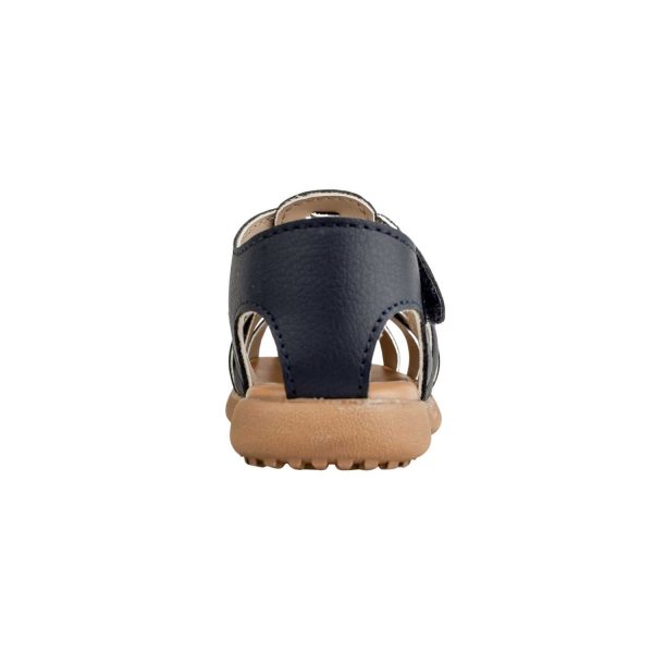<span>Wesley</span> Toddler Navy Pebbled PU Fisherman Sandal - Image 5