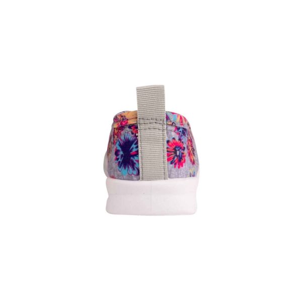 <span>Whitley</span> Toddler Gray Floral Jersey Wallabies with Elastic Laces - Image 4