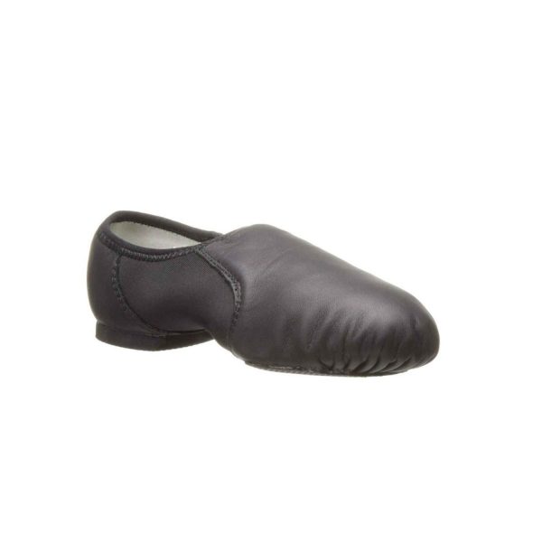 Lyla Paige Youth Black Leather Low Profile Jazz Shoes
