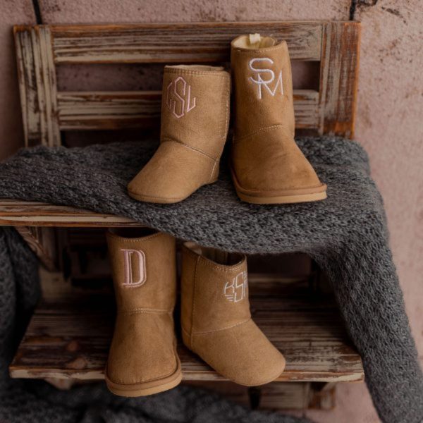 <span>ANNABELLE</span> Toddler Tan Faux-Suede Boots - Image 7