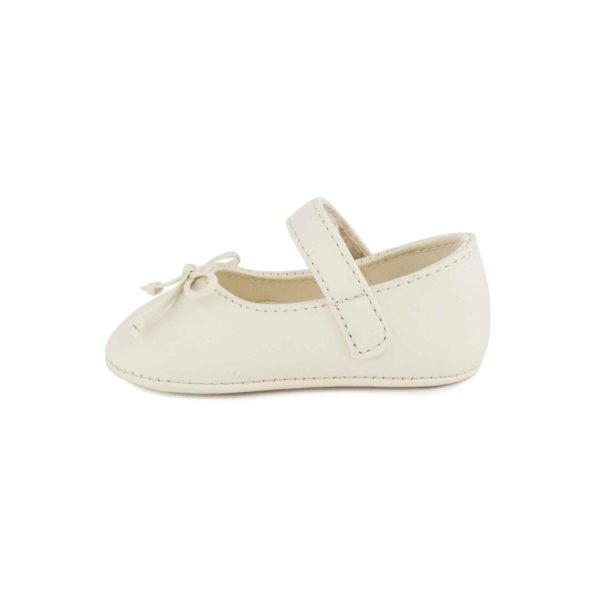 <span>Ashlyn</span> Infant Ivory Mary Jane Flats with Bows - Image 2
