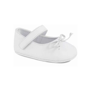 Ashlyn Infant White Mary Jane Flats with Bows