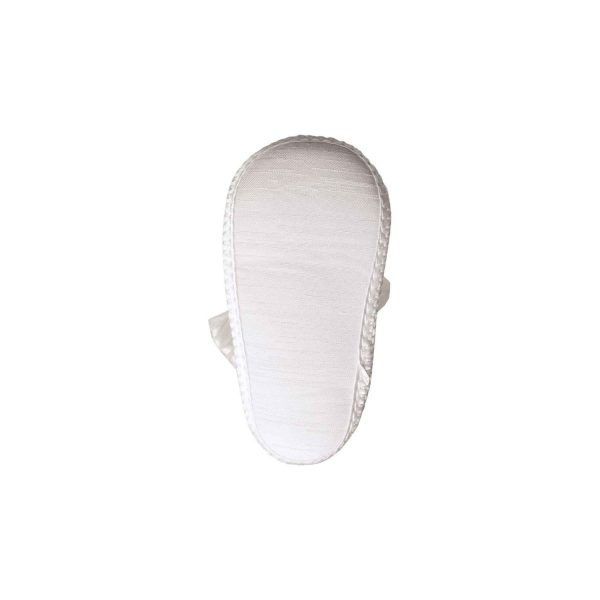 <span>Ava</span> Infant White Dress Shoes with Ribbons - Image 6