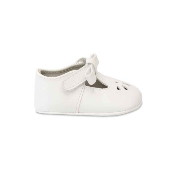 <span>Brynna</span> Infant Classic White T-Straps for Baby Girls - Image 2