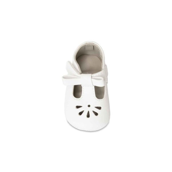 <span>Brynna</span> Infant Classic White T-Straps for Baby Girls - Image 3