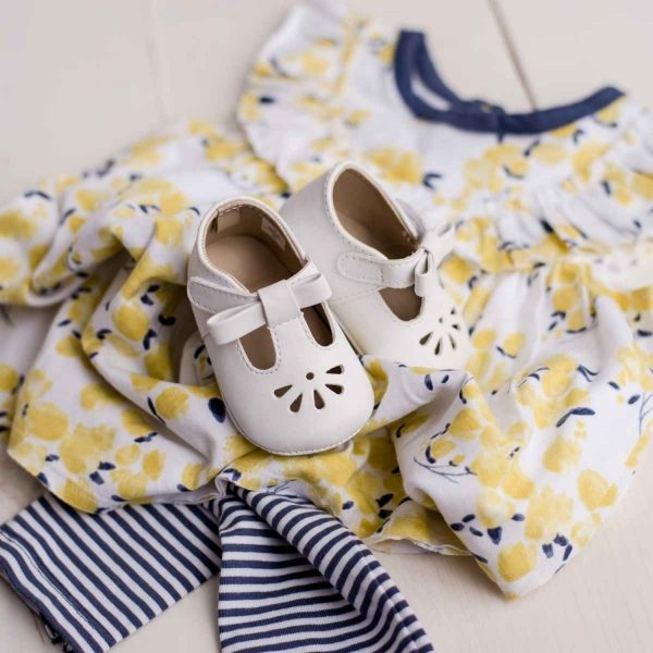 <span>Brynna</span> Infant Classic White T-Straps for Baby Girls - Image 7
