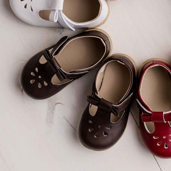 <span>Brynna</span> Classic Brown T-Straps for Toddler Girls - Image 6