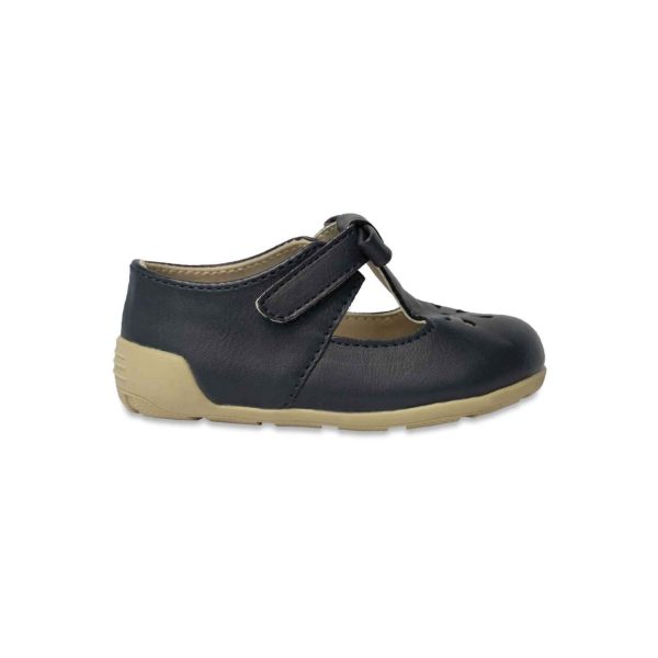 <span>Brynna</span> Classic Navy T-Straps for Toddler Girls - Image 2