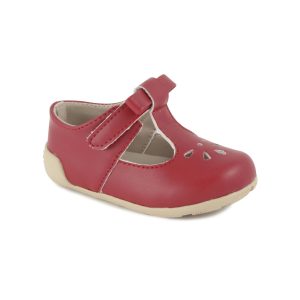 Brynna Classic Red T-Straps for Toddler Girls