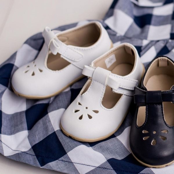 <span>Brynna</span> Classic White T-Straps for Toddler Girls - Image 6