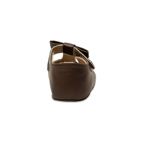 <span>Brynna</span> Infant Classic Brown T-Straps for Baby Girls - Image 5