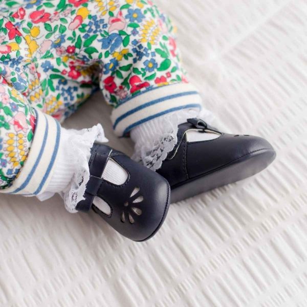 <span>Brynna</span> Infant Classic Navy T-Straps for Baby Girls - Image 7
