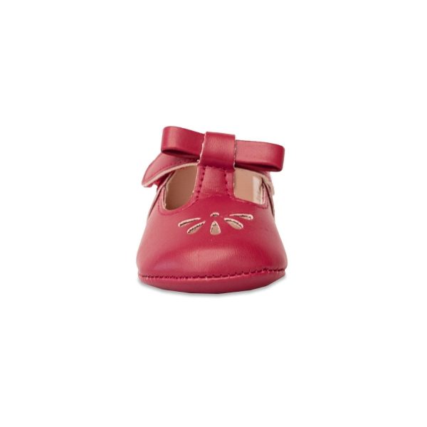 <span>Brynna</span> Infant Classic Red T-Straps for Baby Girls - Image 4